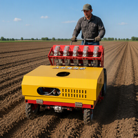 Machine à planter l'ail autopropulsée avec système de fertilisation pour une culture efficace de l'ail