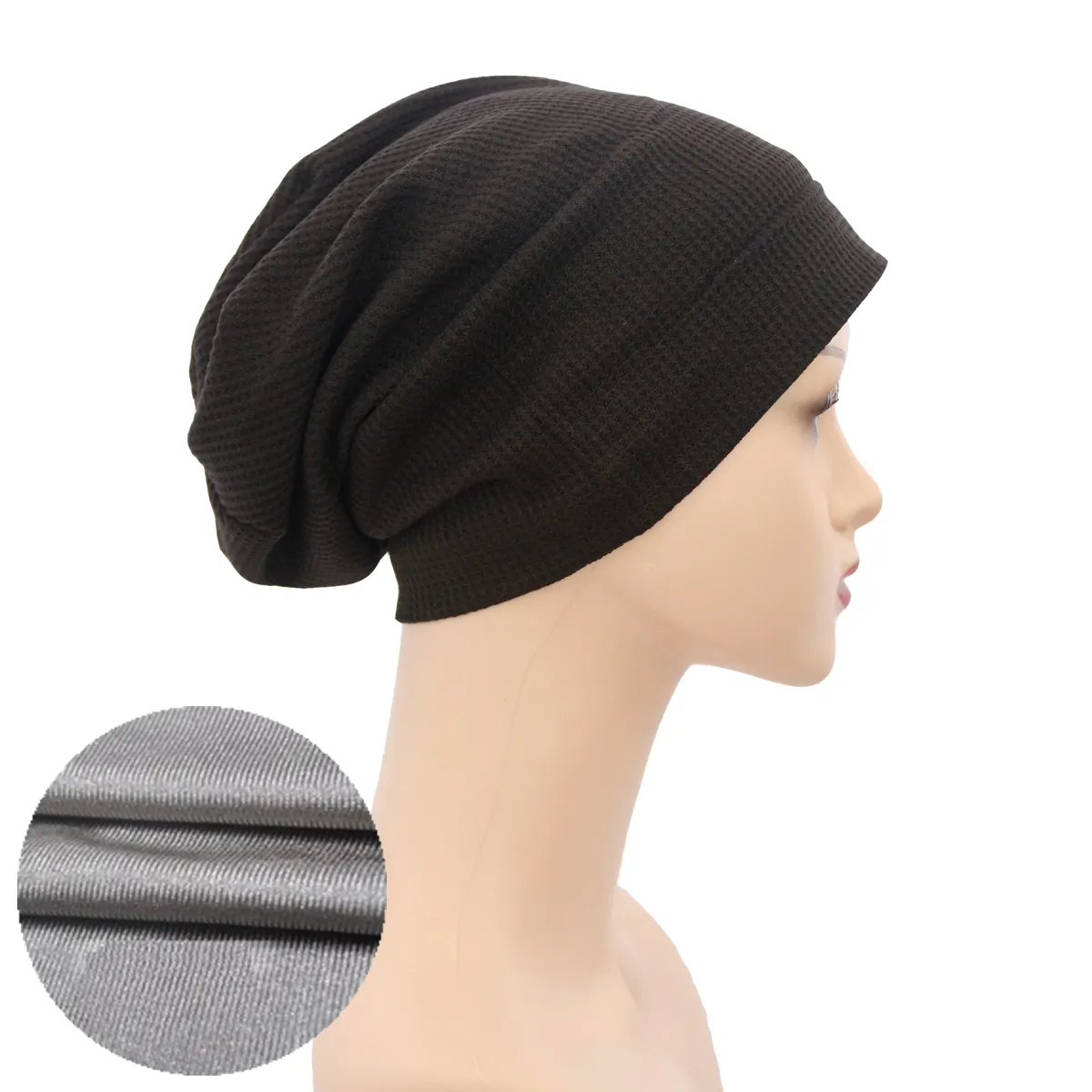 Cao Đàn Hồi Sức Mạnh Bạc Vải Lót EMF Beanie Hat