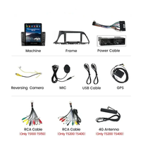 Autoradio Tesla Android 13 4+64 Go avec écran IPS 2.5D pour Hyundai Sonata9 2015-2018, GPS, Bluetooth, écran partagé, lecteur DVD