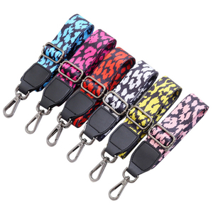 Gran oferta, <span class=keywords><strong>bolso</strong></span> cruzado con estampado de leopardo, 3,8 cm, correas de hombro de tela gruesa intercambiables ajustables, cinturón ajustable - Product Image 6