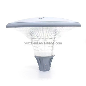 Lanterne de jardin conique avec éclairage d'ambiance à commande intelligente 50W, <span class=keywords><strong>lampe</strong></span> circulaire à montage sur poteau, luminaire extérieur pour allée urbaine - Product Image 1