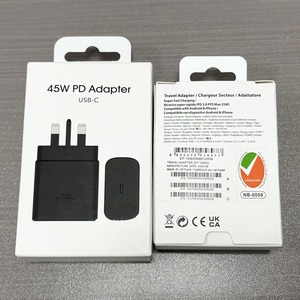Cargador Superrápido Original de 45 W con Adaptador PD, Puerto <span class=keywords><strong>Tipo</strong></span> C PD de Carga Rápida para Samsung S24 S25 S26 S23 Ultra, Enchufe EU/US/UK - Product Image 1