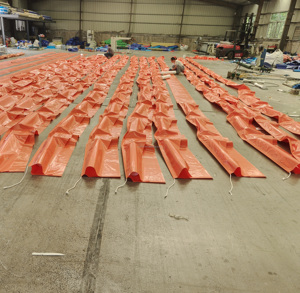 Rắn nổi PVC tràn dầu ngăn chặn bùng nổ xử lý nước máy móc với silt rèm làm từ cao su bền - Product Image 2