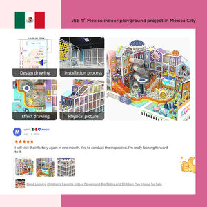 Equipo de patio interior comercial Área de juegos de espuma y plástico con cuerdas de trampolín Instalaciones de escalada - Product Image 4