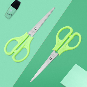 Green 6.5 Inch Stainless Steel Office Scissors For Paper Cutting And Craft Making - Product Image 2