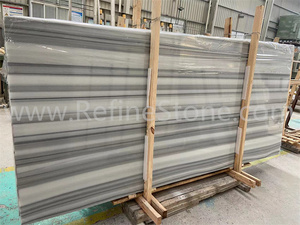 Diseño moderno <span class=keywords><strong>Marmara</strong></span> Equator Losa de mármol blanco Venas rectas de alto pulido Característica impermeable Precios de losa grande - Product Image 5