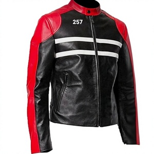 Veste de motard en toile imperméable et coupe-vent de qualité supérieure, fabriquée à la main, de la marque BS International, à col mandarin, pour l'hiver. - Product Image 4