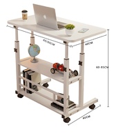 Bureau mobile réglable, bureau réglable multifonctionnel, support pour ordinateur portable, table de chevet