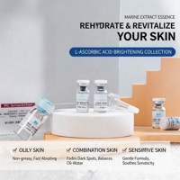 Ensemble de produits de soin éclaircissants pour la peau Advanced Clinicals, poudre et sérum à l'acide L-ascorbique, vitamine C, pour éclaircir la peau, antioxydant