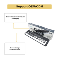 MY MUSIC MY-680 61 Key LED Plastic Electronic Digital Piano Keyboard Portable Electric Organ Musical Instrument for Beginners