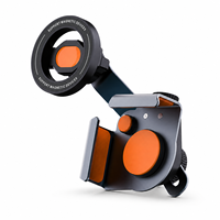 Support magnétique pour téléphone de voiture en alliage d'aluminium, aimant puissant, rotation à 360 degrés pour la navigation sur smartphone
