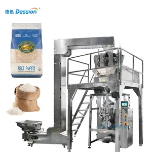 Multi-function Automatic Gusset Bag Rice Sugar Weighing Packing Sealing Machine Food Granule Filling Packing Machine Price