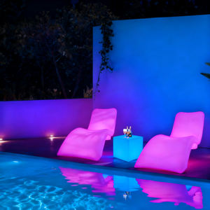 Tumbona de lujo para piscinas, energía <span class=keywords><strong>Solar</strong></span> para exteriores, Hotel, repisa en el agua, tumbonas para piscina, silla luminosa, decoración, luz LED - Product Image 3