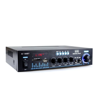 AV-568 60W+60W Reproductor de Música Multimedia con Radio USB Directo, Mini Amplificador de Sonido HiFi Profesional para Uso Doméstico