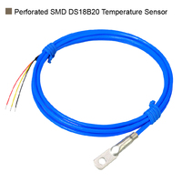 DS18B20-1 Capteur de Température Étanche IP67 Numérique 1 Wire Sonde Plate Adhésive Scellée Capteur de Température