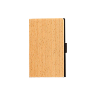 En acier inoxydable métal ultra-mince bois multi fonctionnel carte de visite banque nom de crédit porte-carte étui promotion d'entreprise cadeaux - Product Image 5