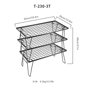Ingrosso Ingrosso Portatile All'aperto da Viaggio Campeggio Escursioni Doppio Barbecue Pieghevole Tavolo da Picnic <span class=keywords><strong>Set</strong></span> - Product Image 2