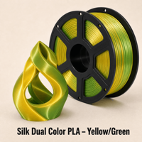 Fil PLA soyeux pour impression 3D, double couleur, 1,75 mm, pour impression effet soie