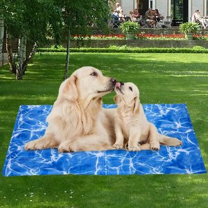 Dog Cooling Pad Summer High Absorption Top Waterproof <b>Safe</b> Easy Carry and Clean Rechargeable Cooling Mat Pet Mat Pad - Product Image 5