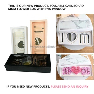 Feliz Día DE LA Madre Ventana de PVC Papel plegable Embalaje de regalo <span class=keywords><strong>Te</strong></span> <span class=keywords><strong>amo</strong></span> Mamá Cajas de arreglos florales Caja de mamá para flor - Product Image 5