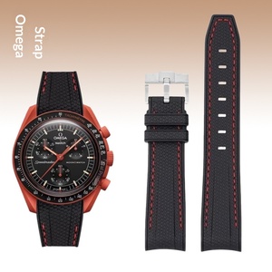 Bracelet de montre en silicone liquide courbé avec boucle à ardillon et breloque en caoutchouc, compatible avec les <span class=keywords><strong>montres</strong></span> co-marquées Planet – Offre spéciale - Product Image 3