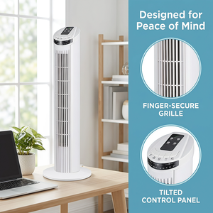 Ventilateur tour Eurotech neuf de 29 pouces, sur pied, oscillant gauche et droite, grand ventilateur sur colonne avec télécommande, pour l'exportation et la maison - Product Image 3