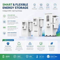 Système de stockage d'énergie hybride pour réseau électrique, application flexible, installation facile, 125 kW, 261 kWh, stockage d'énergie solaire commercial et industriel