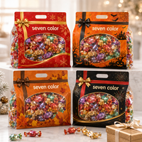 Sachet d'emballage pour bonbons avec fenêtre transparente, fond plat, pour bonbons gélifiés et confiseries