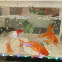 1-8W Aquarium lumière barboteur Submersible Fish Tank lumière avec trou de bulle d'air