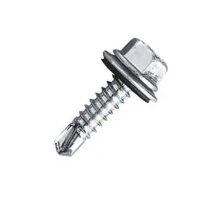 Fastener nhà sản xuất Carbon thép carbon Hex đầu khoan vít tự khoan vít