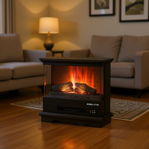Chimenea Eléctrica Mubiba Stiir de 26 Pulgadas, 1400W, Llama LED, Marco de Acero Independiente, para Espacios de 1000-1499 Pies Cuadrados - Product Image 2