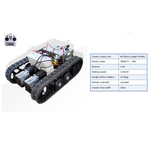 Châssis à chenilles en acier allié et caoutchouc naturel pour moteur électrique, pour machines agricoles/de chantier, télécommandé - Product Image 2