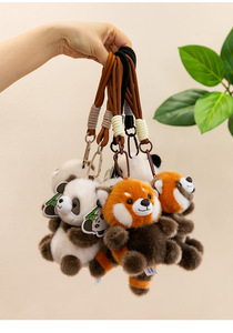 Lindo peluche de panda acostado, peluche de mapache, recuerdo turístico, muñecos para máquina de garras, peluches personalizados - Product Image 6