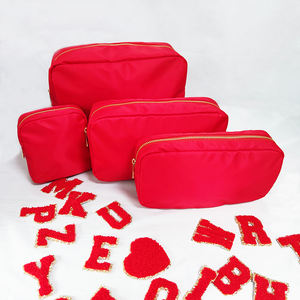 Broderie demoiselle d'honneur dame fille femmes stockage sacs de toilette fermeture éclair pochette de voyage maquillage organisateur étanche Nylon sacs à cosmétiques - Product Image 4