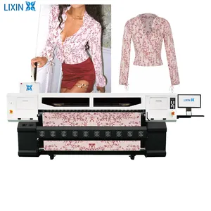 LIXIN 15 head cheap digital sublimation t-shirt/textile/fabric printer/dtg printing machine with I3200 printhead printer