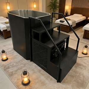 Vasca <span class=keywords><strong>per</strong></span> Immersione a Freddo Tutto-in-Uno con Refrigeratore, in Acciaio Inox a Doppia Parete, <span class=keywords><strong>per</strong></span> Recupero Muscolare e Spa Domestica - Product Image 1