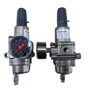 เครื่องควบคุมแรงดันแก๊สไฟฟ้า FisherR 67CFR-239 แบบมุมฉาก สแตนเลส พร้อมเกจวัด สำหรับครัวเชิงพาณิชย์ แก๊ส 250psi MATTC DVC6200 - Product Image 2