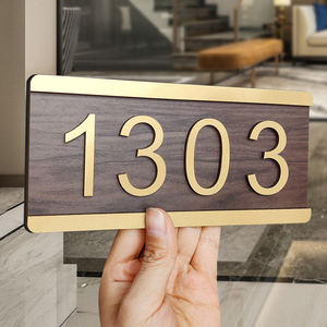 Numéros de maison personnalisés pour la maison, numéros de porte personnalisés adhésifs pour l'adresse, hôtel, appartement, bureau, plaque moderne - Product Image 4