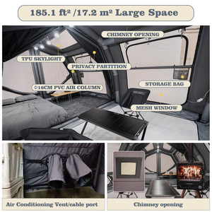 <span class=keywords><strong>Tente</strong></span> gonflable Coody 17.2 Familia Pro Air - Gris - 5 à 8 personnes - <span class=keywords><strong>Tente</strong></span> <span class=keywords><strong>tunnel</strong></span> gonflable de luxe en <span class=keywords><strong>coton</strong></span> - Grande <span class=keywords><strong>tente</strong></span> de camping - Vente directe d'usine - Product Image 5