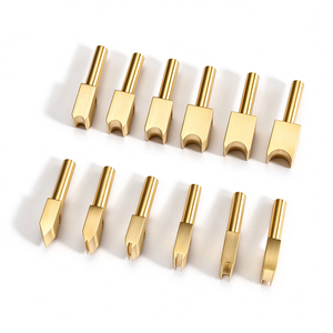 Puntas <span class=keywords><strong>de</strong></span> latón <span class=keywords><strong>para</strong></span> prensado <span class=keywords><strong>de</strong></span> cuero 0.3mm-9.0mm, herramientas <span class=keywords><strong>de</strong></span> prensado en caliente <span class=keywords><strong>de</strong></span> bordes, soldador con temperatura controlada, OEM, <span class=keywords><strong>para</strong></span> manualidades en cuero DIY - Product Image 5