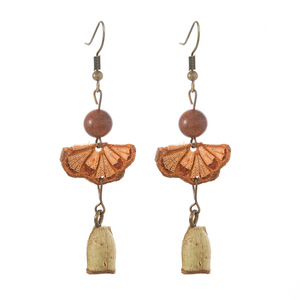 Pendientes de Diseño Original de Medicina Tradicional China, Estilo Retro, Arte Natural, Frutas, Hechos a Mano, Largos {Pendientes para Mujer} - Product Image 5