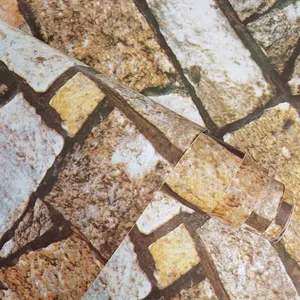 3d художественные водонепроницаемые обои из ПВХ с рисунком камня в Пакистане