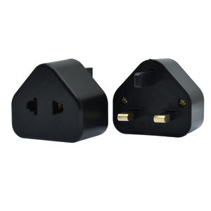 EU chúng tôi để UK cắm adapter được xây dựng trong cầu chì 5A type-một phẳng <span class=keywords><strong>2</strong></span> pins Euro Vòng chân chuyển đổi điện cho máy cạo râu bàn chải đánh răng điện đèn - Product Image 2