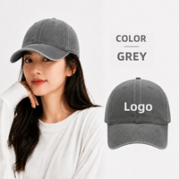 Casquette de baseball promotionnelle en denim délavé avec broderie 3D gonflée personnalisée en microfibre pour la chasse, les voyages et les activités décontractées en extérieur