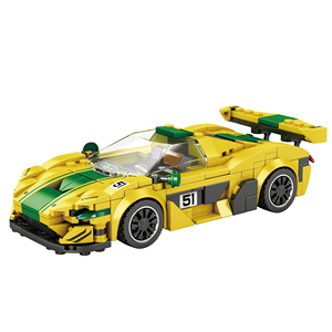 MOC Creative Building Block Sets P1 GTR Racing 1:36 351-Piece ABS Educational Construction Toy DIY Technical <b>Kit</b> Collectible - Product Image 1