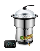 Imichef 2800W industriel Commercial chauffage rapide électrique fruits de mer cuiseur à vapeur marmite cuisson vapeur pour restaurant