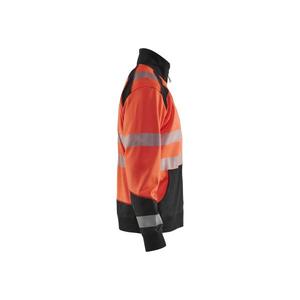 BLAKLADER - 355625285599XL Sudadera Hi-Vis con media cremallera Rojo/Negro-EAN 7330509623527 ROPA DE TRABAJO DE LA HI-VIS - Product Image 4