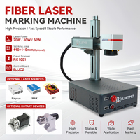 Máquina de Marcado Láser de Fibra de Alta Precisión de 20W para Marcado de Herramientas y Componentes Electrónicos, Grabador Láser de Fibra de 0.001mm EZCAD2