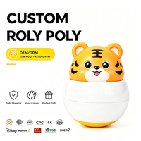 Regalo Promocional Personalizado con Diseño Creativo de Tigre de Dibujos Animados en PVC con Impresión UV, Moldeado por Inyección, para Eventos Corporativos