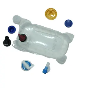 사용자 정의 무균 유제품 와인 시럽 주스 물 액체 BIB 가방 비톱 밸브가있는 상자 디스펜서 비닐 봉투